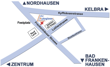 Anfahrtskizze Sondershausen