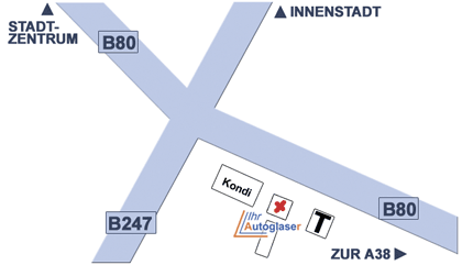 Anfahrtskizze Worbis
